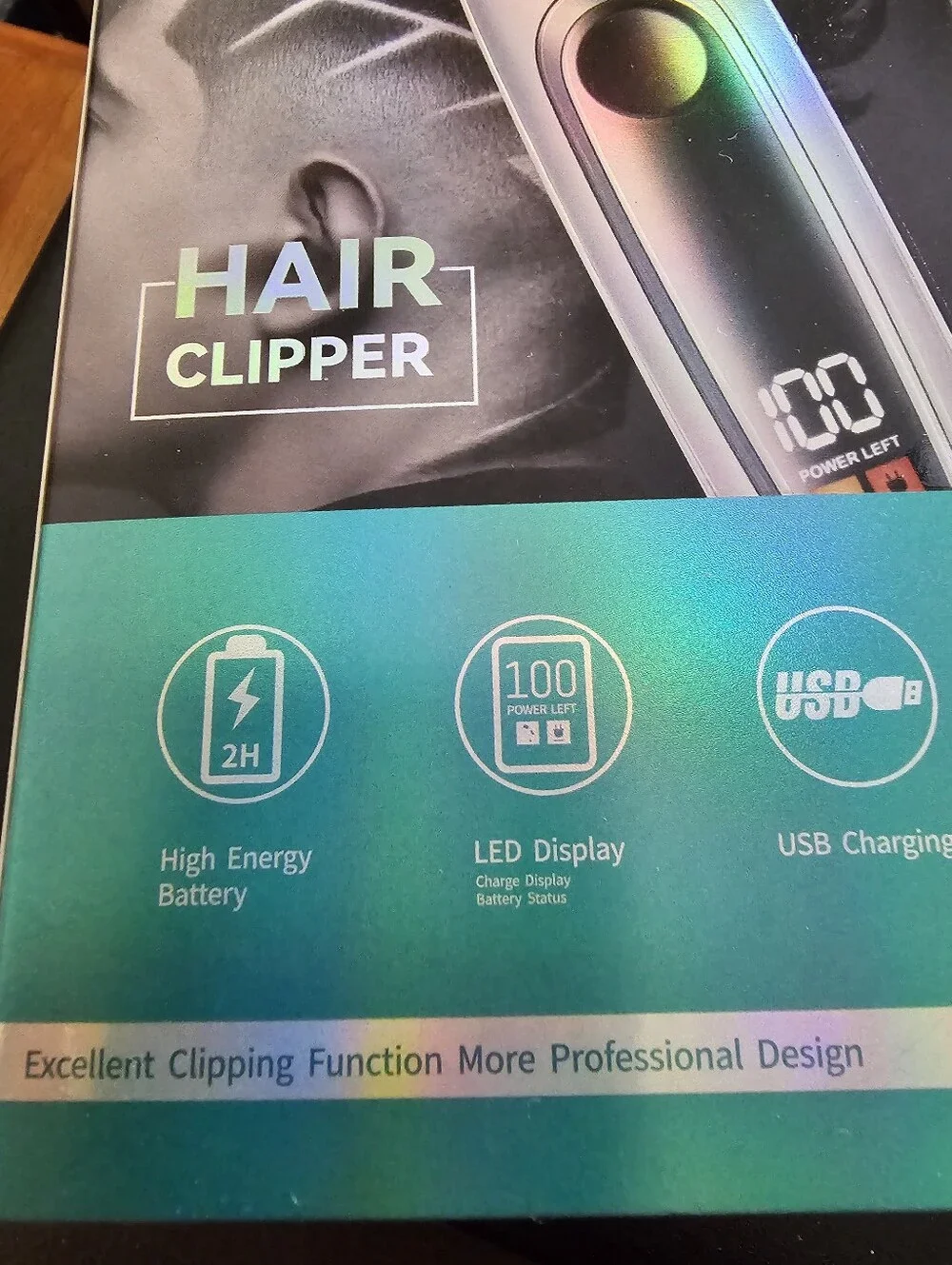 Jinfei Men’s Hair Clipper — Silver